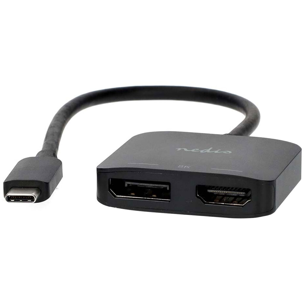 Display-Port-Adapter, USB & HDMI für 2 Monitore Display-Port-Adapter, USB & HDMI für 2 Monitore