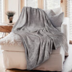 Kuscheldecke M, hellgrau, Couchdecke, 150 x 200 cm