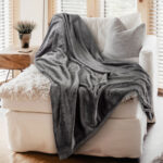 Kuscheldecke M, anthrazit, Couchdecke, 150 x 200 cm