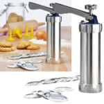 Gebäckpresse mit 20 Formscheiben & 4 Spritzaufsätzen