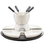 Teelicht-Fondue-Set aus Keramik für 4 Personen