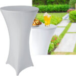 Stehtischhusse, weiss für Tische bis 110cm, Ø 80 cm