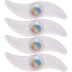 4er-Set Velo Speichenlicht aus Silikon mit Farbwechsel in 4 Farben