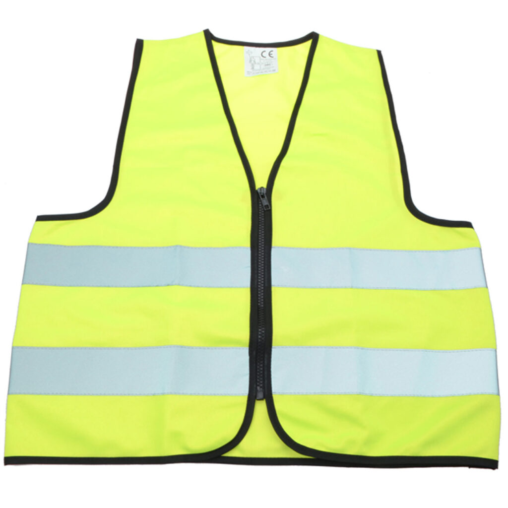 Kinderwarnweste mit Reissverschluss, Grösse L (51 x 57 cm)