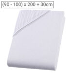 Einzelbett Qualitäts-Jersey Fixleintuch, 100% Baumwolle, weiss, 90 x 200 cm Einzelbett Qualitäts-Jersey Fixleintuch, 100% Baumwolle, weiss, 90 x 200 cm