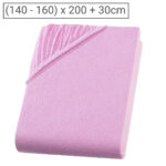 Doppelbett Qualitäts-Jersey Fixleintuch, 100% Baumwolle, rosa, 160 x 200 cm Doppelbett Qualitäts-Jersey Fixleintuch, 100% Baumwolle, rosa, 160 x 200 cm