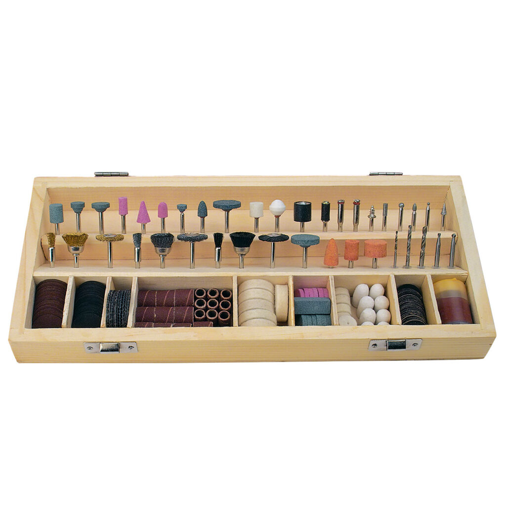 Zubehör-Set für Multischleifgerät, mit verschiedenen Aufsätzen