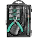 Feinmechaniker- Werkzeug-Set, 36-tlg., mit Schraubendreher-Bits, Zange uvm.