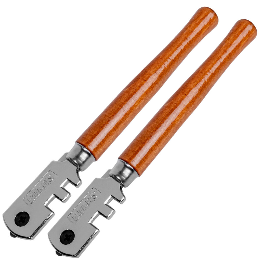 2er-Set Glasschneider inkl. 6 Hartmetallschneiderädchen, 18 x 8,4 x 1 cm