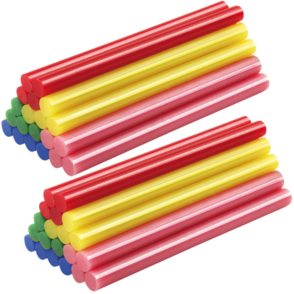 40 Niedrigtemperatur-Klebesticks, bunt 40 Niedrigtemperatur-Klebesticks, bunt