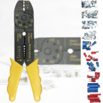 Kabelschuh-Set inkl. Klemmzange, 100-teilig