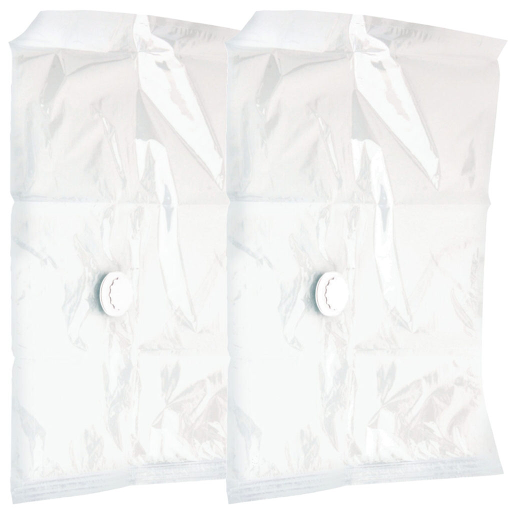 Vakuum-Taschen zur Kompression mit dem Staubsauger, 2er-Set, je 50 x 60 cm