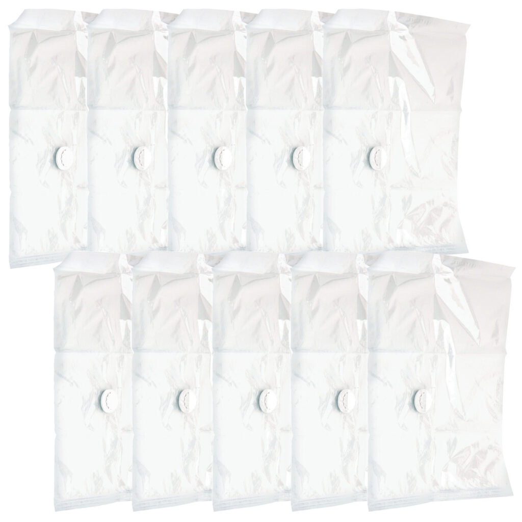 Vakuum-Taschen zur Kompression mit dem Staubsauger, 10er-Set, 50 x 60 cm