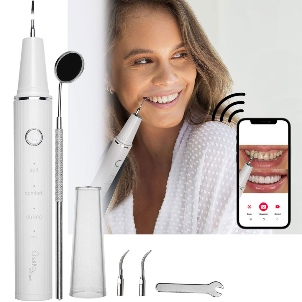 Ultraschall-Zahnstein- & Plaque-Entferner mit HD Kamera, Akkubetrieb