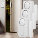 3er-Set Türen- und Fensteralarm, Bewegungssensor, Alarmton 90dB