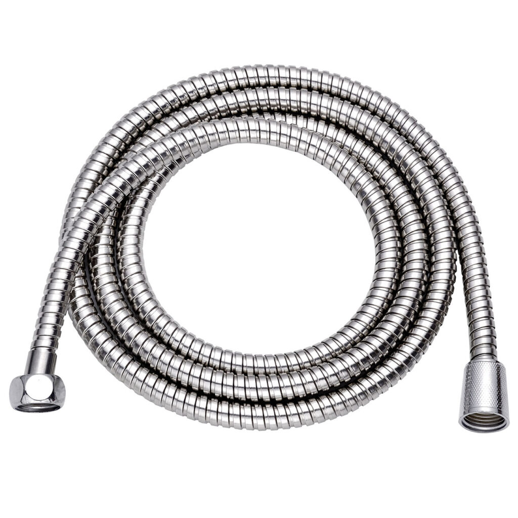 Duschschlauch aus Edelstahl, Wassersparfunktion, flexibel, 2m