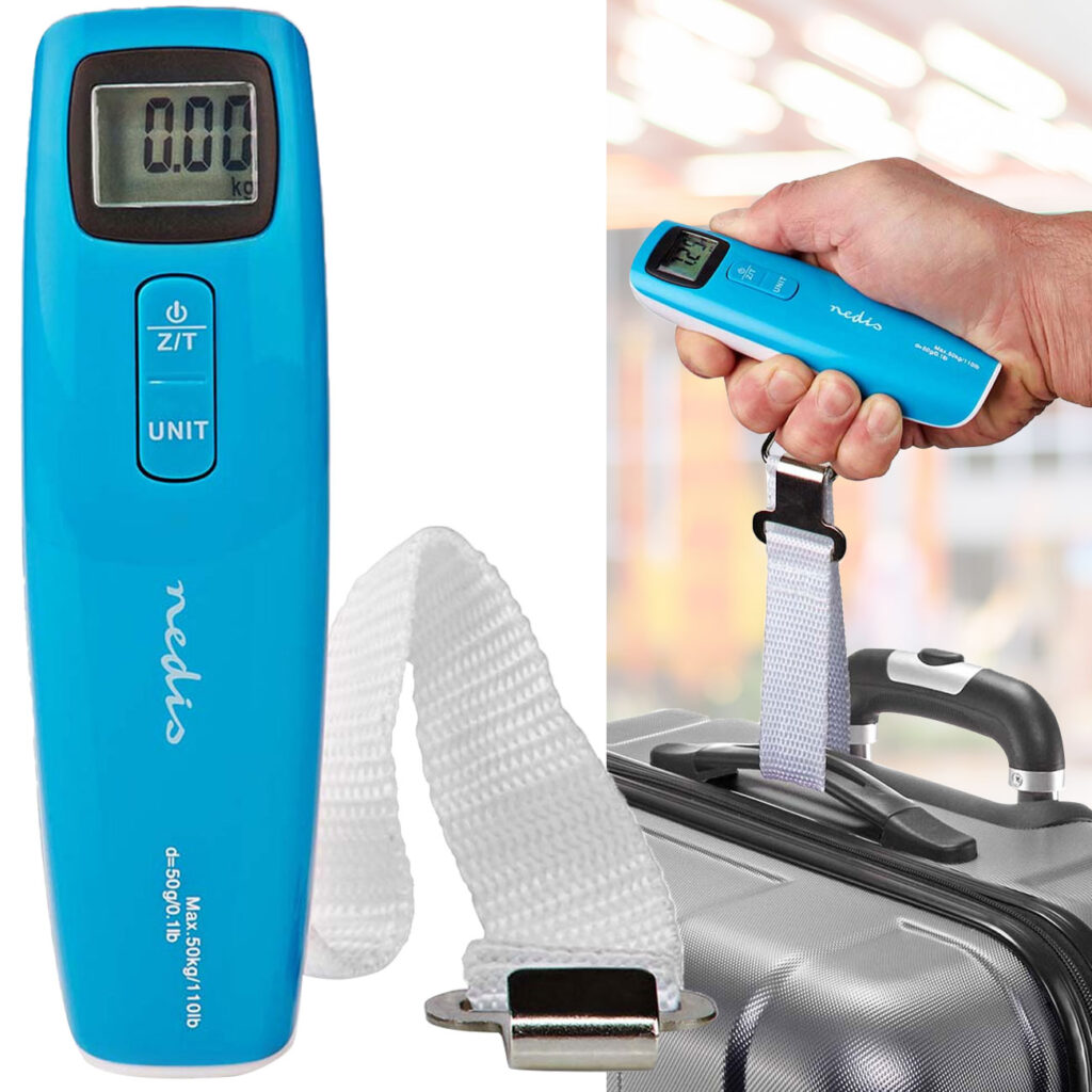 Digitale Kofferwaage mit LCD-Display, bis 50 kg Digitale Kofferwaage mit LCD-Display, bis 50 kg