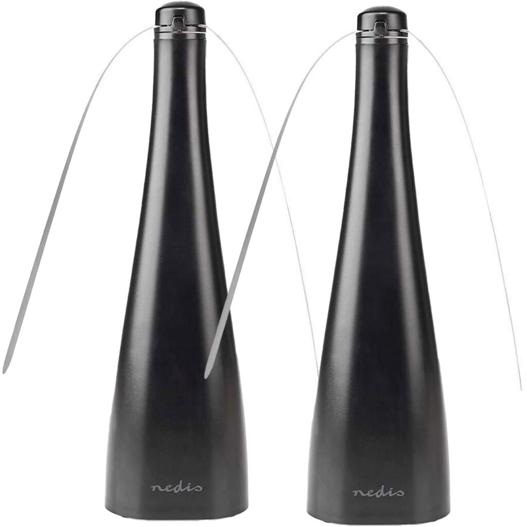 2er-Set Elektrischer Fliegenwedler für den Tisch, Insekten Vertreiber