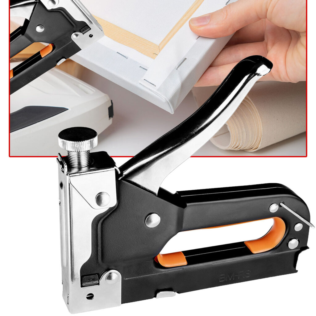 Handtacker, schwarz, stufenlose Schlagkrafteinstellung