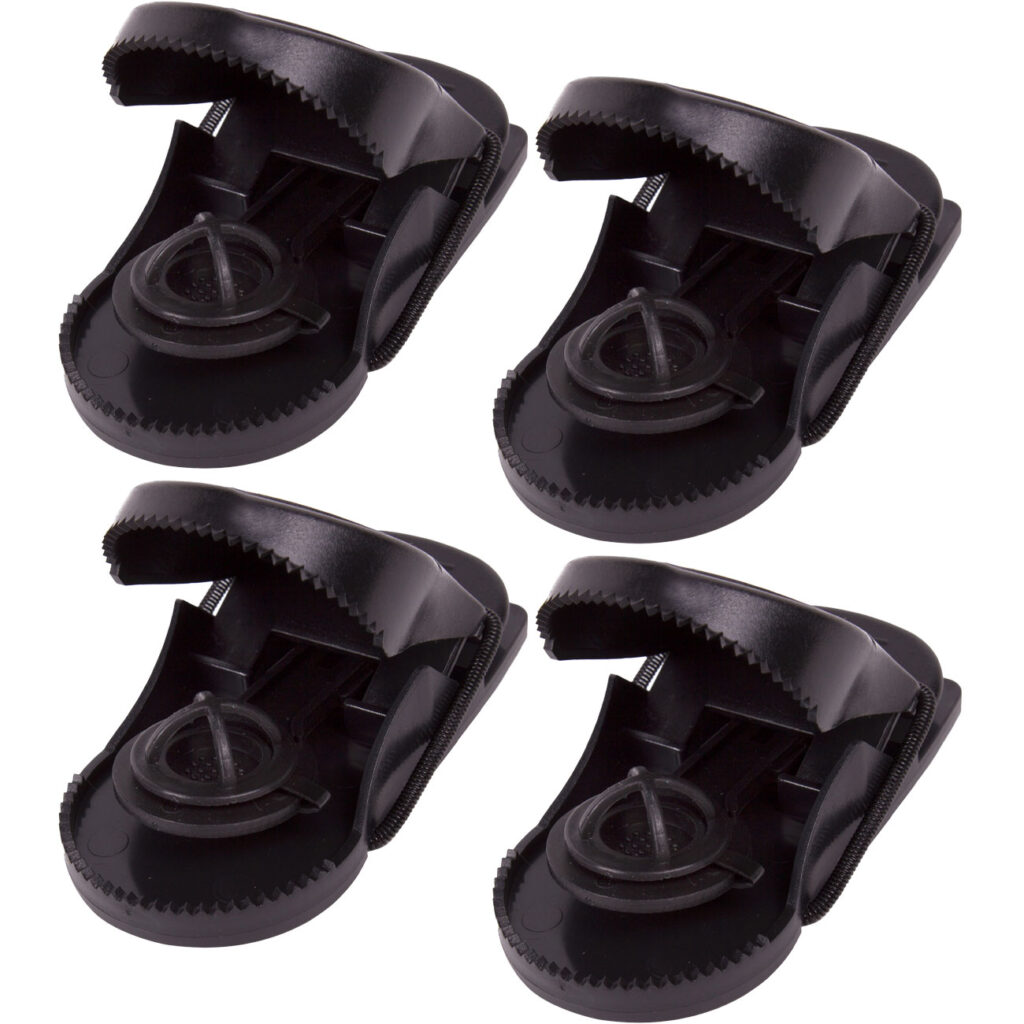 4er-Set Schlagfalle für Mäuse und Ratten, 9 x 4,5 cm