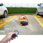 Parkplatz-Sperre, solarbetrieben, mit Fernbedienung