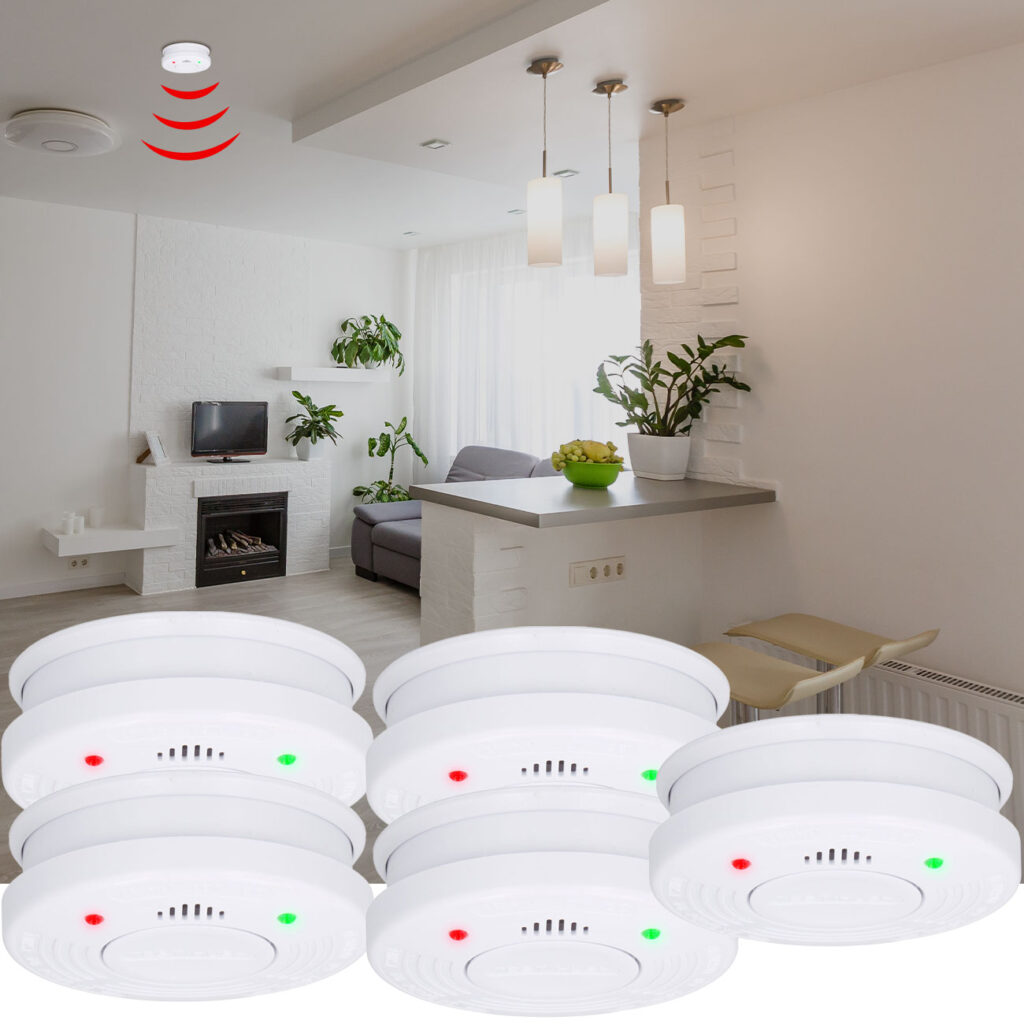 5er-Set Optischer Rauchwarnmelder, 85dB 5er-Set Optischer Rauchwarnmelder, 85dB
