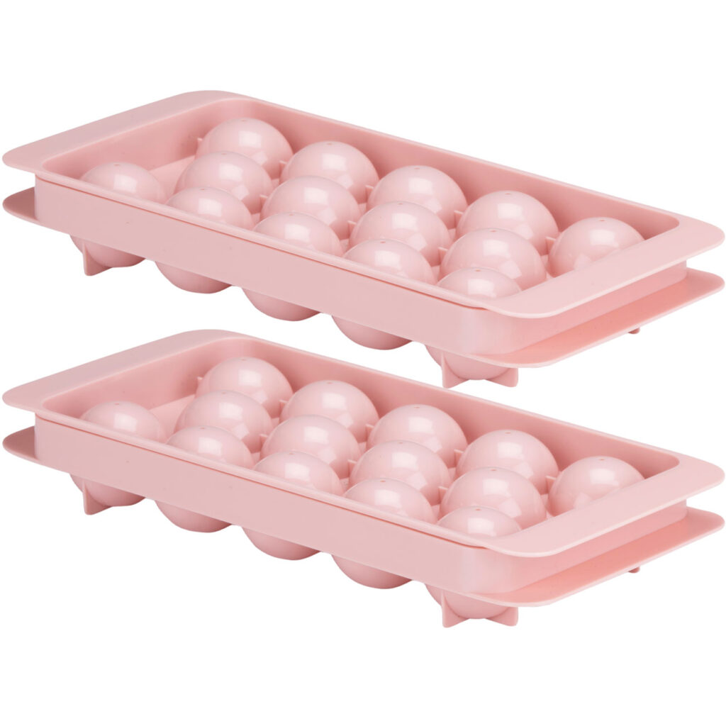 2er-Set Eiswürfelform für 14 Eiskugeln, Ø 3 cm