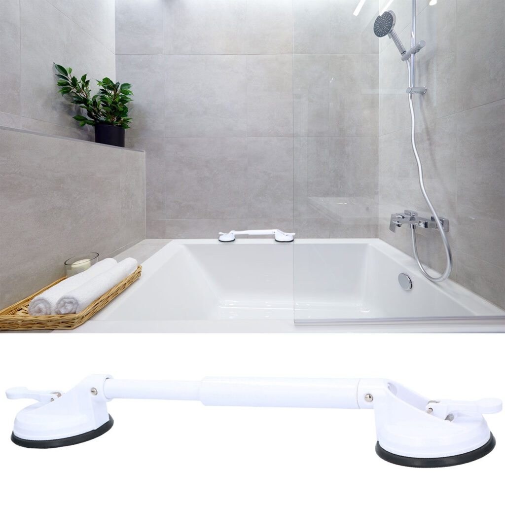 Ausziehbarer Haltegriff mit Saugnapf-Montage, max. 57 cm