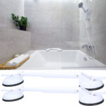 2er-Set Ausziehbarer Haltegriff mit Saugnapf-Montage, max. 57 cm