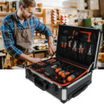 Werkzeugkoffer Trolley mit umfangreichem Handwerkzeugset, 88tlg.