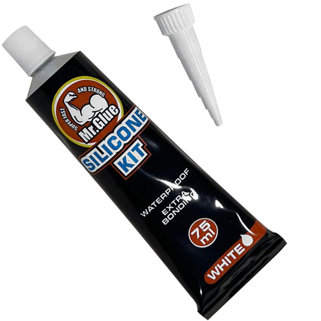 Silikon-Kit, wasserdicht, weiss, 75g Tube Silikon-Kit, wasserdicht, weiss, 75g Tube