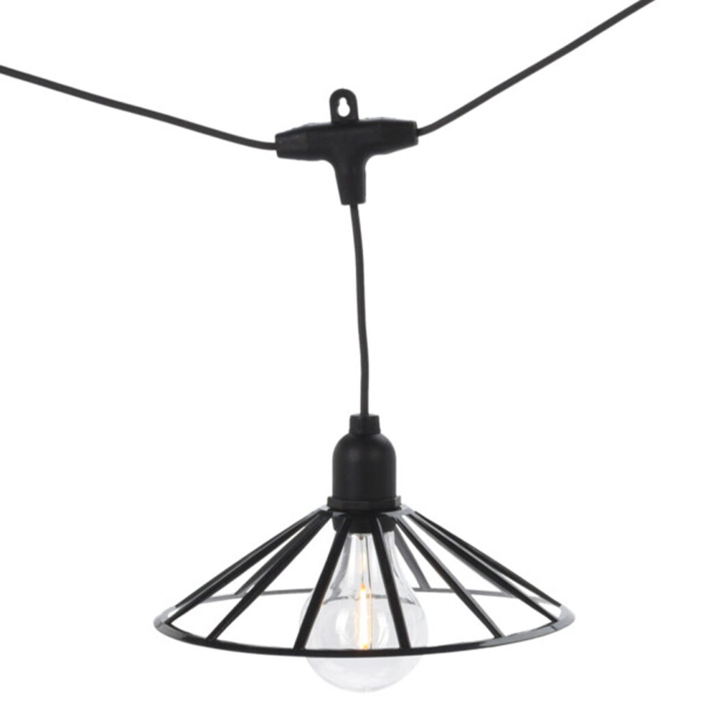 Partybeleuchtung, Lichterkette für Innen/ Aussen, 6 LED-Lampen, IP44