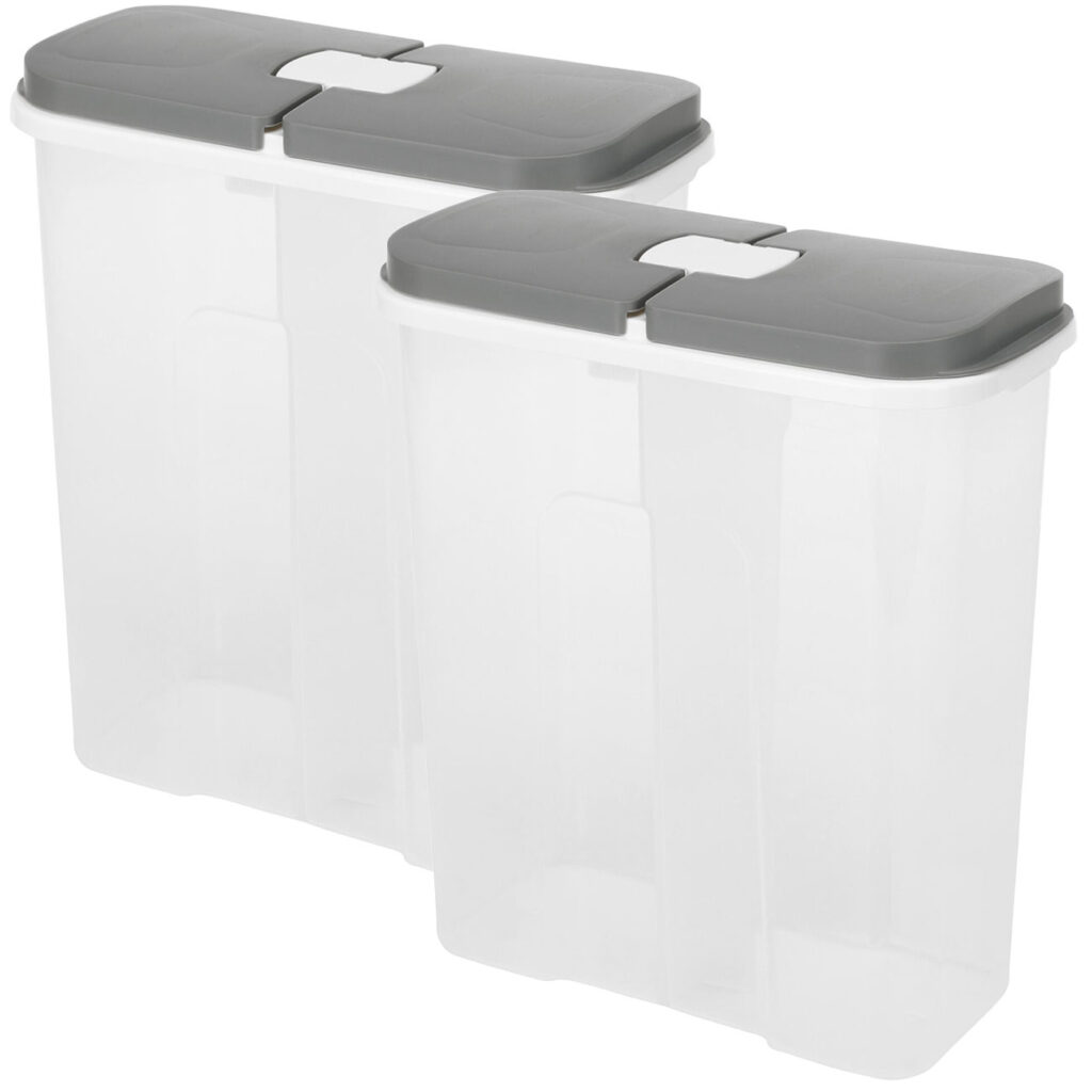 2er-Set Vorratsdose mit je 2 Fächern, 2850 ml 2er-Set Vorratsdose mit je 2 Fächern, 2850 ml