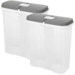 2er-Set Vorratsdose mit je 2 Fächern, 2850 ml