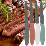 Steakmesser-Set, 4 Stück in verschiedenen Farben, 20,5 cm