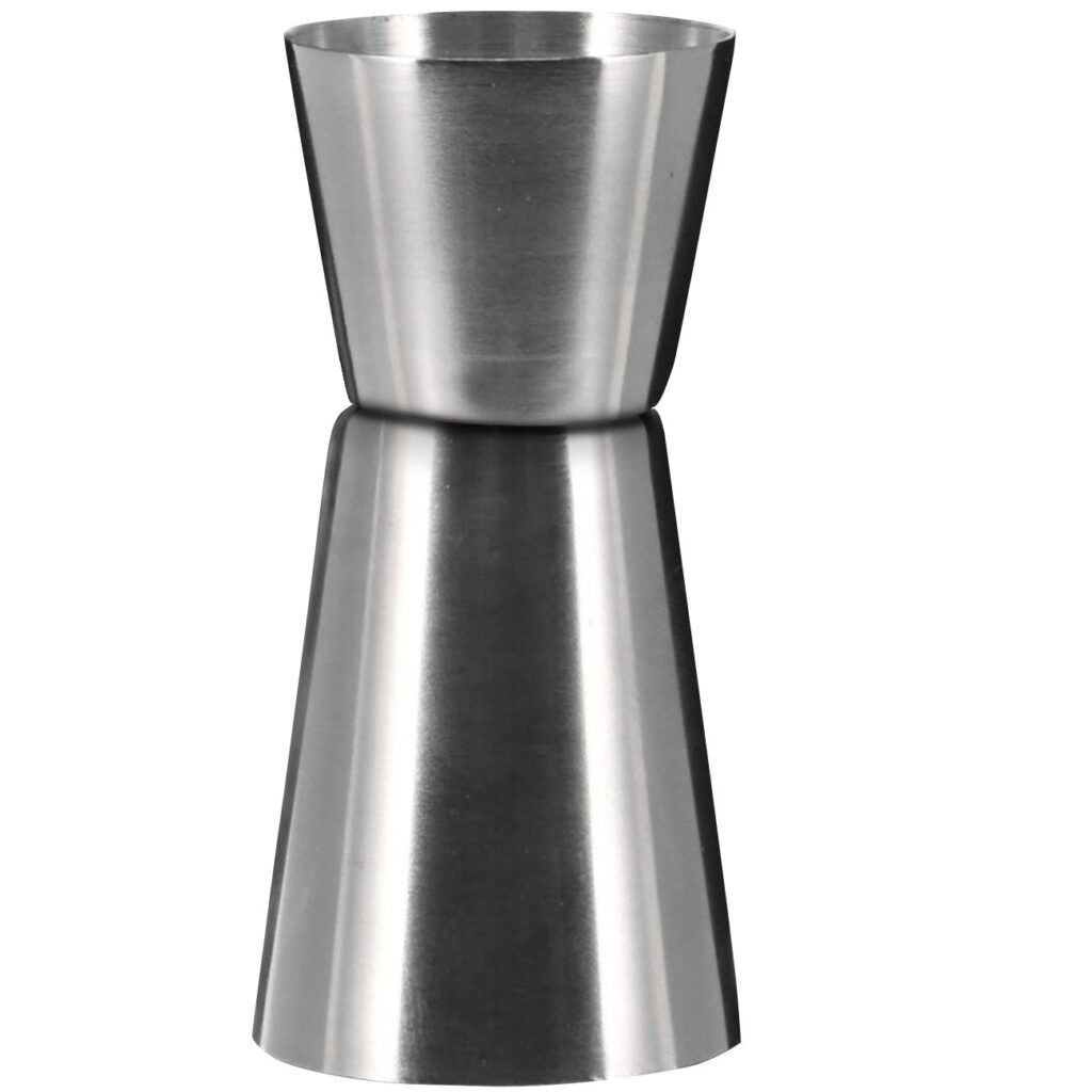Cocktail-Doppelmassbecher, Edelstahl 25/50ml Cocktail-Doppelmassbecher, Edelstahl 25/50ml