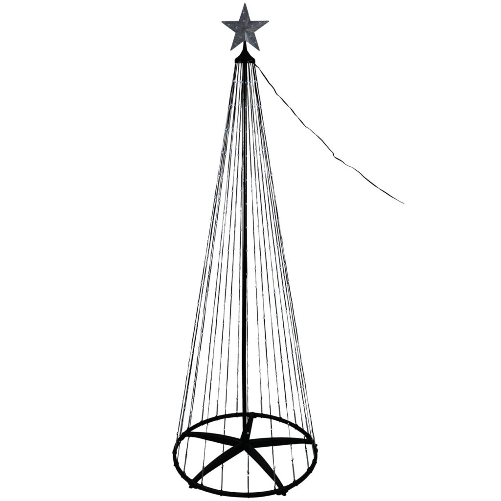 LED-Weihnachtsbaum Kegelform, mehrfarbig 570 LEDs, 300 cm