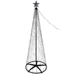 LED-Weihnachtsbaum Kegelform, mehrfarbig 570 LEDs, 300 cm