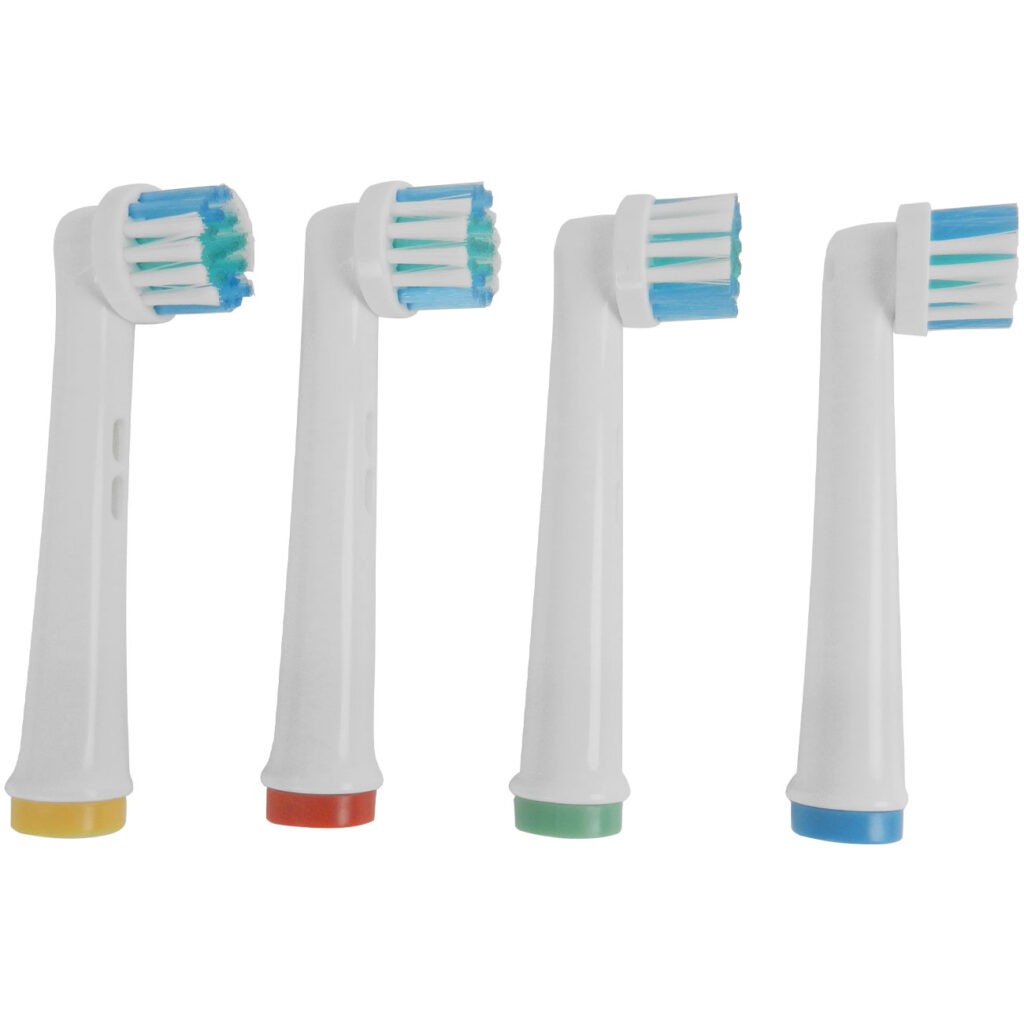4 x Ersatzbürsten passend für viele Oral-B®**-Elektrozahnbürsten***