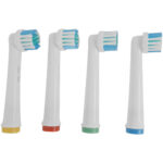 4 x Ersatzbürsten passend für viele Oral-B®**-Elektrozahnbürsten***