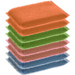 Putzschwamm mit Mikrofaser- & Schrubb-Seite, 8 Stück