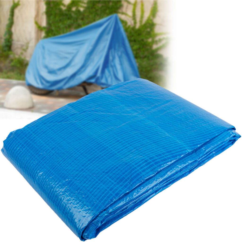 Abdeck-Plane, mit Metallösen, 4 x 6m, blau Abdeck-Plane, mit Metallösen, 4 x 6m, blau