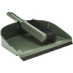 Maxi-Kehrgarnitur mit Gummilippe, grün, 40 x 33 cm