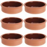 Tapas Schalen aus Terracotta, 6 Stück, Ø 12 x 4 cm Tapas Schalen aus Terracotta, 6 Stück, Ø 12 x 4 cm