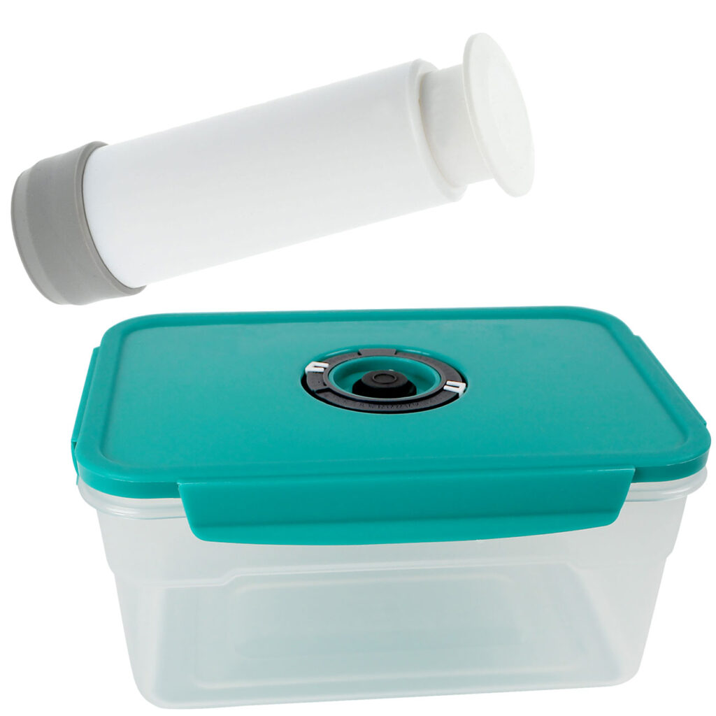 Vakuum Vorratsdose mit Klickverschluss, inkl. Vakuumpumpe, 1200 ml