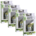 4er-Set Fliegengitter für Fenster, 1,3 x 1,5m, inkl. Klettband