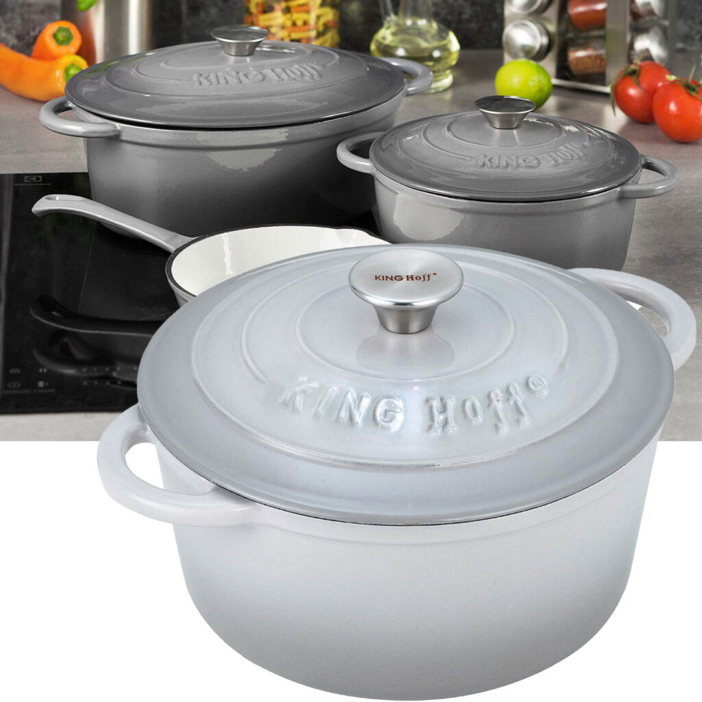 Gusseiserner Topf, grau, Ø 22 cm, 2,4L Gusseiserner Topf, grau, Ø 22 cm, 2,4L