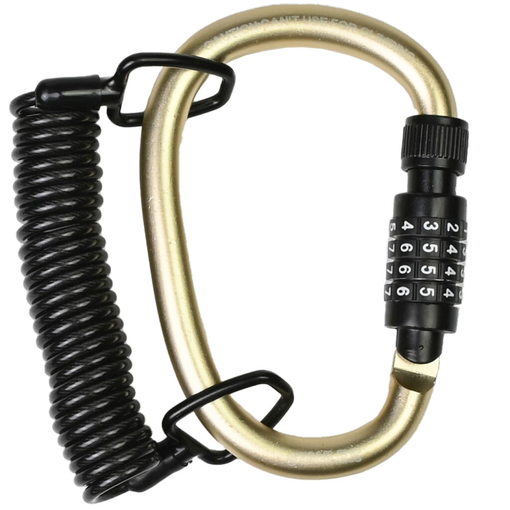 Karabiner-Zahlenschloss mit 1,8m Kabel Karabiner-Zahlenschloss mit 1,8m Kabel