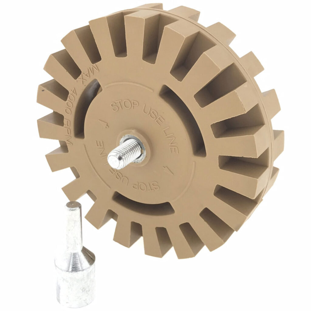 Folienradierer für Bohrmaschinen, 10 cm Folienradierer für Bohrmaschinen, 10 cm