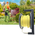 Schlauchtrommel mit 25 m Schlauch und Spritzdüse